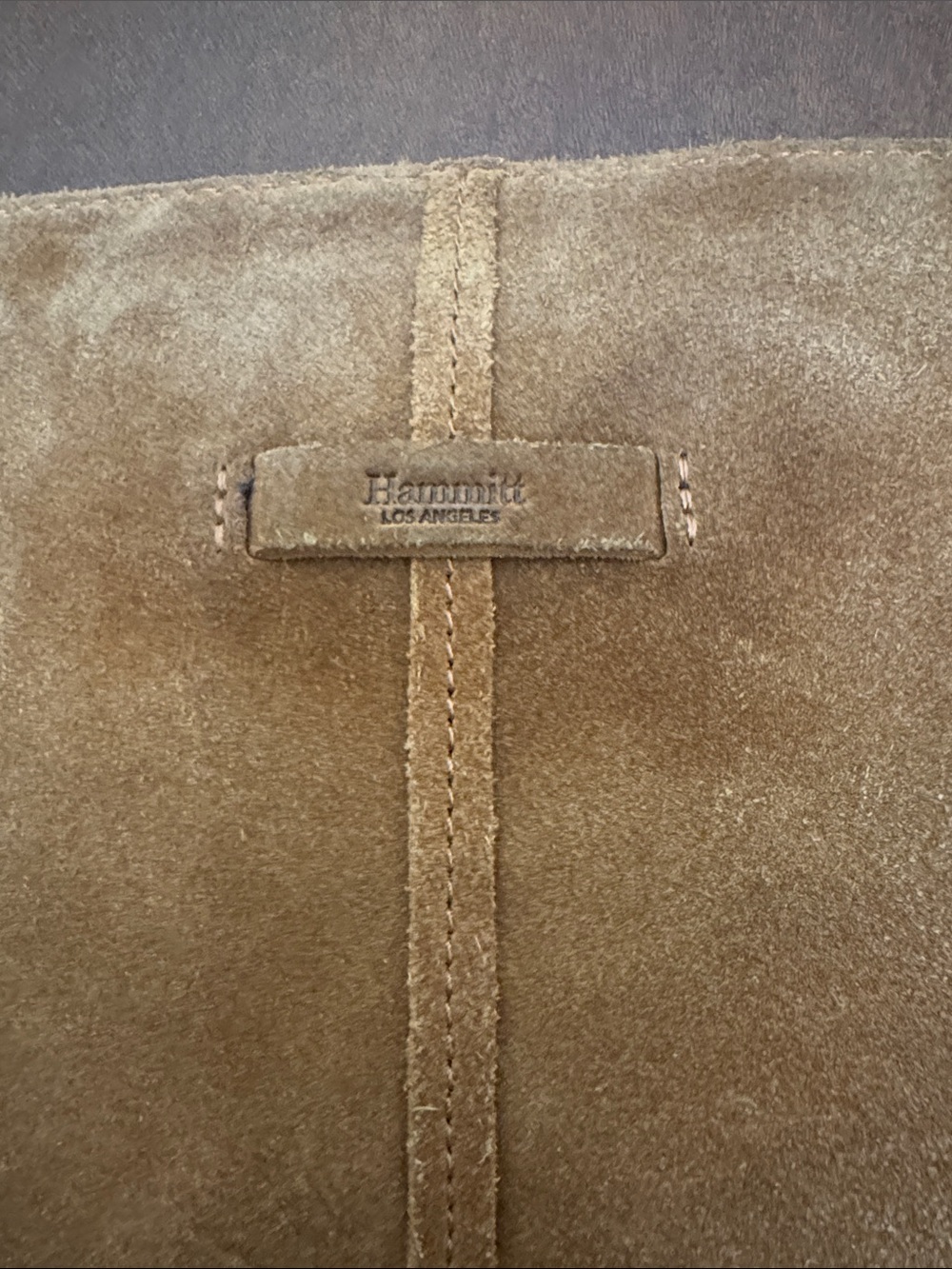 Hammitt Benjamin Cognac Brown Suede Tote Bag - Picture 11 of 11